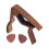 Capotasto piccolo portatile silenzioso, 72 g, legno scuro 16