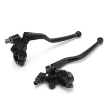 2 pièces Levier en aluminium argenté de 22 mm pour CG125 125 cm³