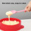 Pot à cire de remplacement pour chauffe-cire en silicone rouge 8