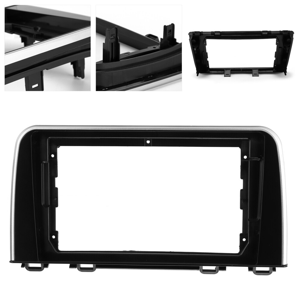 10.1In 2ÂDin Radio Mount Fascia Frame Trim Auto Accessory Replacement For Honda Crv 2017 Black 4661322358154