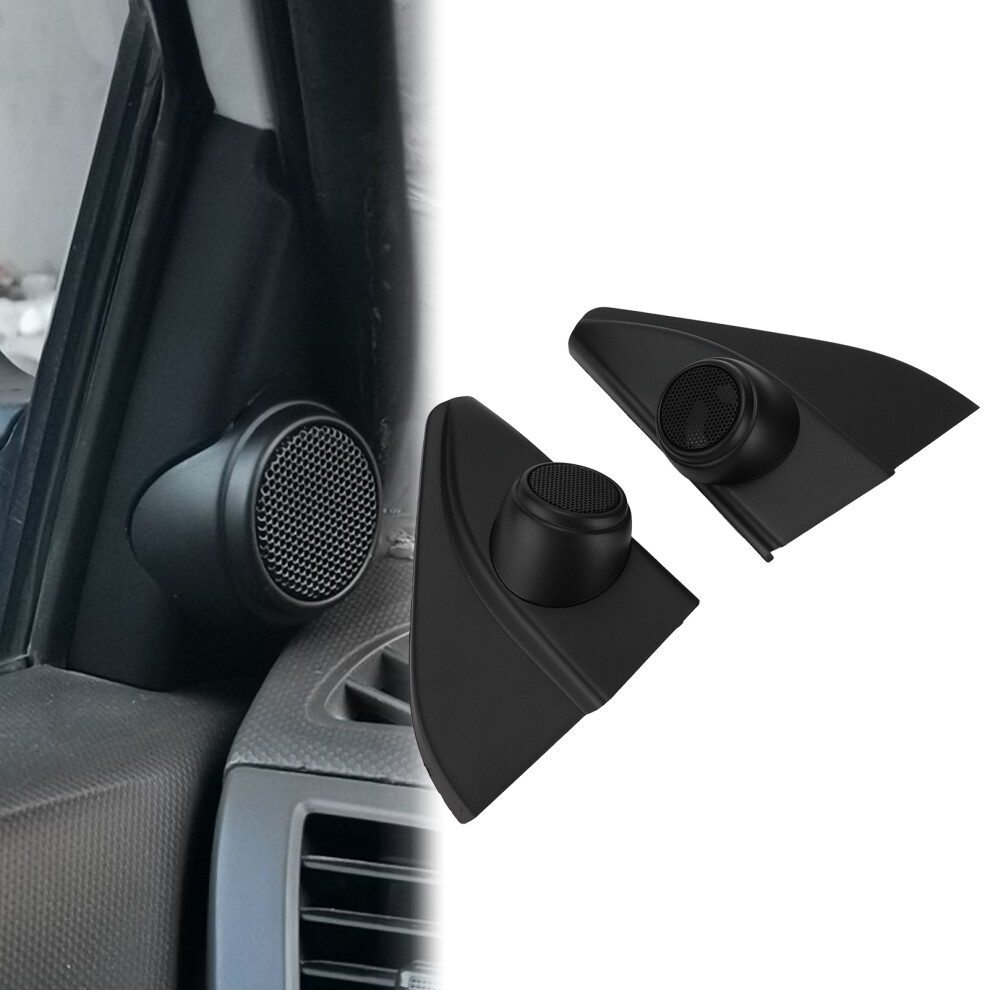 2Pcs Car Tweeter Speaker Cover Trim Plug And Play Replacement For Fortuner 2016 Black 4661322358055
