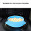 Pot à cire en silicone bleu de remplacement pour chauffe-cire 8