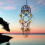 Dreamcatcher indiano vintage 75 cm piume naturali 3