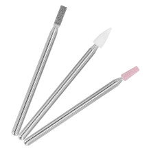 3 pièces de forets pour ponceuse à ongles en pierre de quartz 2,35 mm