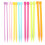 14 pezzi ferri da maglia multicolori da 25cm set 4-10mm 2