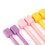 14 pezzi ferri da maglia multicolori da 25cm set 4-10mm 3