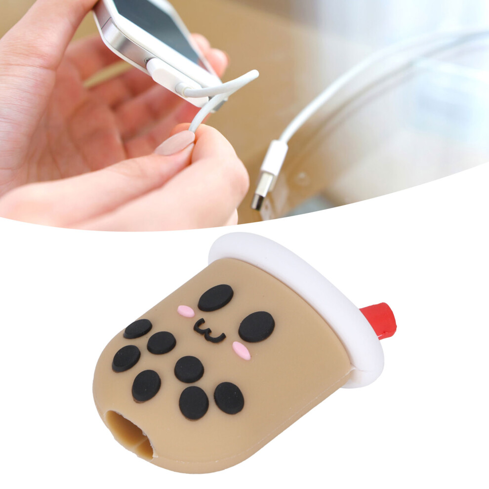 Cute Charging Cable Protector Cord Saver Rubber Sleeve For Mobile Phone Usb Data Linesgray 6921322359352