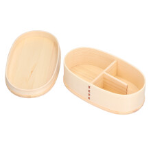 800 ml scatola per pranzo bento in legno di abete - Naturale