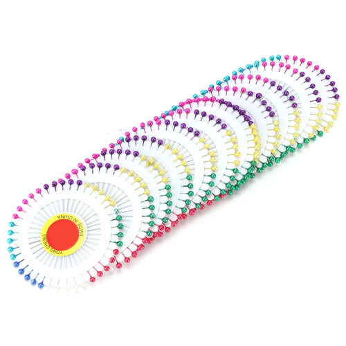 Spilli da cucire in plastica/acciaio 1 set infilatore: rosso 2