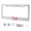 Cornice per targa con strass Bianco/Nero 310x160 mm 2