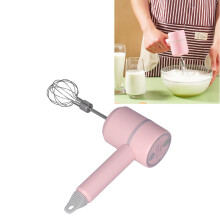 Frullino elettrico rosa 18650 2000mAh 20.5x9.5cm 2 fruste