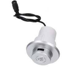 DC551 Chargeur USB Intégré, ABS, 3 Ports, Caché