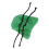 Bird Warm Corner petite couverture en peluche vert gazon 6