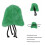 Bird Warm Corner petite couverture en peluche vert gazon 9