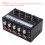 Mixer mini stereo passivo a 4 canali Nero/Bianco 6