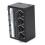 Mixer mini stereo passivo a 4 canali Nero/Bianco 7