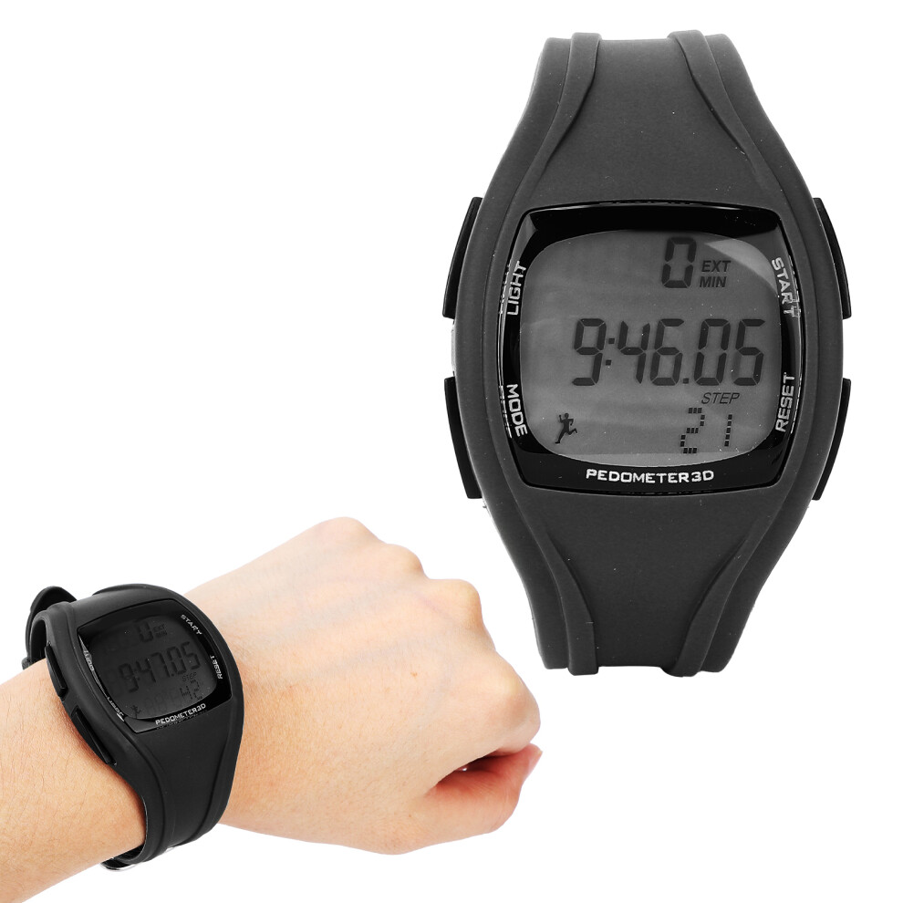 Multifunction Waterproof Intelligent Wrist Watch Sports Digital Step Counter Watchesblack 9451322361521