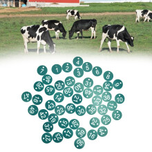50PCS Numbered Label Numbered Tag for Farm Livestock Beekeeping Husbandry Breeding Supplies1-50 Green