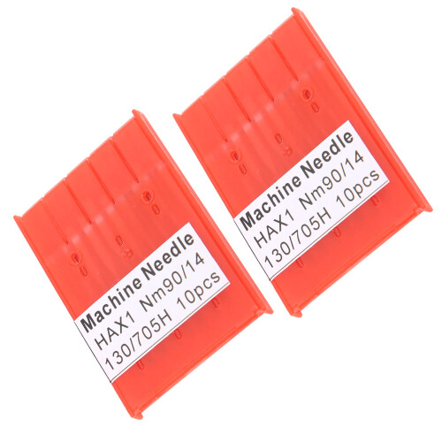 Nm90/14 20 pièces aiguilles de couture en acier boîte de rangement