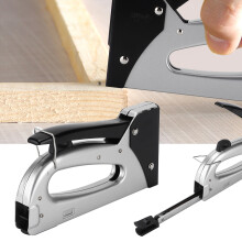 Staple Gun Portable Durable Safe Practical Ergonomic Manual Stapler for Fixing Material DIY Decoration Carpentry
