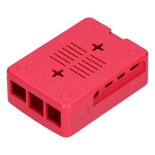 Custodia rossa per Raspberry Pi 4B 90x65x30mm ABS 2
