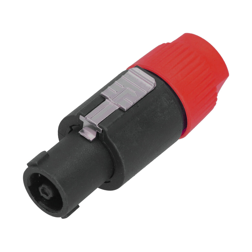 4Pcs 4 Pole Speaker Plug Twist Lock Audio Power Amplifier Cable Connector Cnl4fc( ) Red 4971322364735