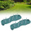 Sandales aératrices pour pelouse en copolymère de polypropylène vert 30x13cm 14