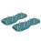 Sandales aératrices pour pelouse en copolymère de polypropylène vert 30x13cm 16