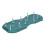 Sandales aératrices pour pelouse en copolymère de polypropylène vert 30x13cm 10