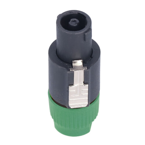 CNL4FC 4 pièces 4-pôles connecteur d'enceinte vert ABS+laiton 1