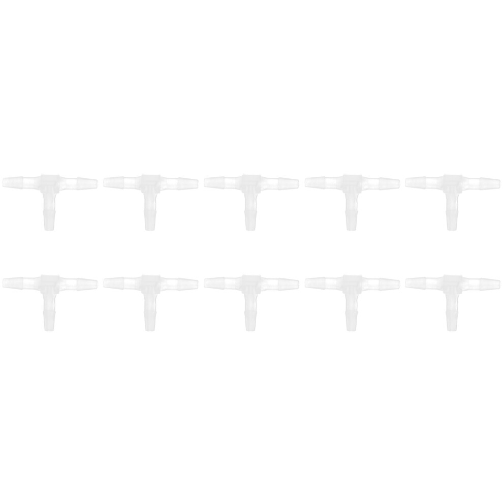 10Pcs 3 Way Plastic Fitting Pressure Temperature Proof T Shaped Tee Barb Fitting 4131322364900
