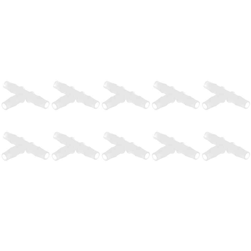 10Pcs 3 Way Plastic Fitting Pressure Temperature Proof T Shaped Tee Barb Fitting 4651322364897