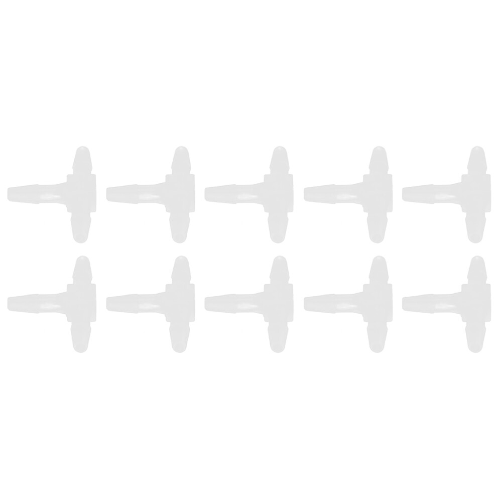 10Pcs 3 Way Plastic Fitting Pressure Temperature Proof T Shaped Tee Barb Fitting 7601322364882
