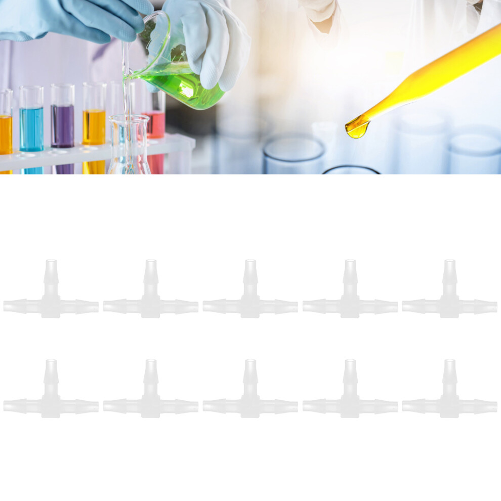 10Pcs 3 Way Plastic Fitting Pressure Temperature Proof T Shaped Tee Barb Fitting 5071322364939