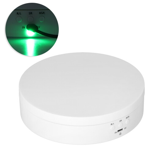 Présentoir rotatif électrique blanc mat 40 kg 2