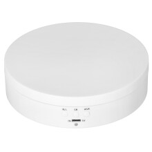 Présentoir rotatif électrique blanc mat 40 kg