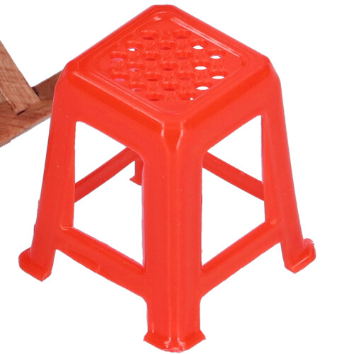 1:12 Tavolo e sedia da Mahjong per casa delle bambole, 8,58,56,5 cm 2