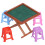 1:12 Tavolo e sedia da Mahjong per casa delle bambole, 8,58,56,5 cm 15