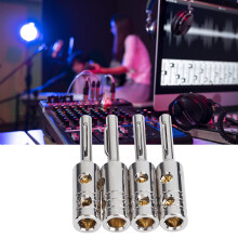 B80R fiche en cuivre pur, 44.58.7mm, 5.3mm² plaqué rhodium
