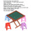 1:12 Tavolo e sedia da Mahjong per casa delle bambole, 8,58,56,5 cm 7