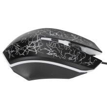 X7 1600DPI 100-120mm Souris optique noire et filaire