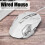 Mouse cablato grande X7 con 3200 DPI e 6 pulsanti - bianco 3