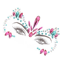 Autocollants de strass pour le visage en ABS, scintillants, maquillage DIY