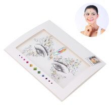 Adesivi di strass per il viso ABS occhi glitter