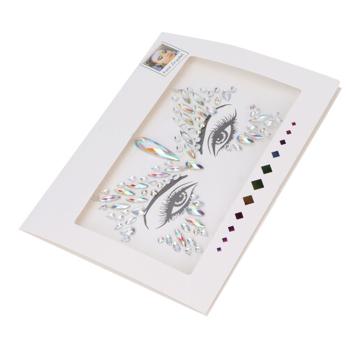 Adesivi di strass per il viso ABS occhi glitter 2