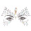 Adesivi di strass per il viso ABS occhi glitter 15