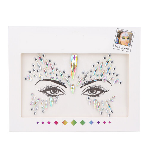 Adesivi di strass per il viso ABS occhi glitter 1