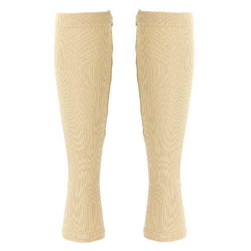 Bas de contention en nylon à fermeture éclair – S/M L/XL