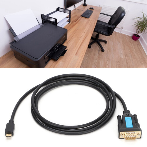 Adaptateur USB vers RS232, Type-C vers DB9, 1,5 m