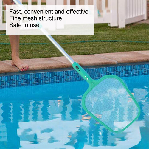 Leaf Skimmer Net Professional Swimming Pool Cleaning Tool Accessories with Telescopic Pole 2
